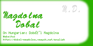 magdolna dobal business card